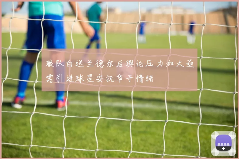 狼队白送兰德尔后舆论压力加大亟需引进球星安抚华子情绪